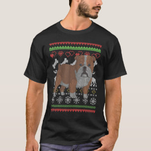 Camiseta Cachorro-Grande Inglês Papai Noel Feliz Natal