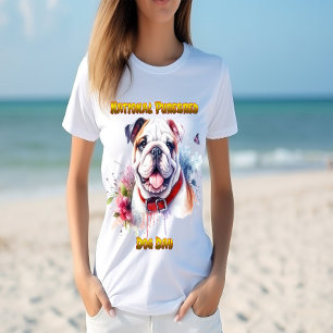 Camiseta Cachorro-Grande Majestoso Com Colar Vermelha