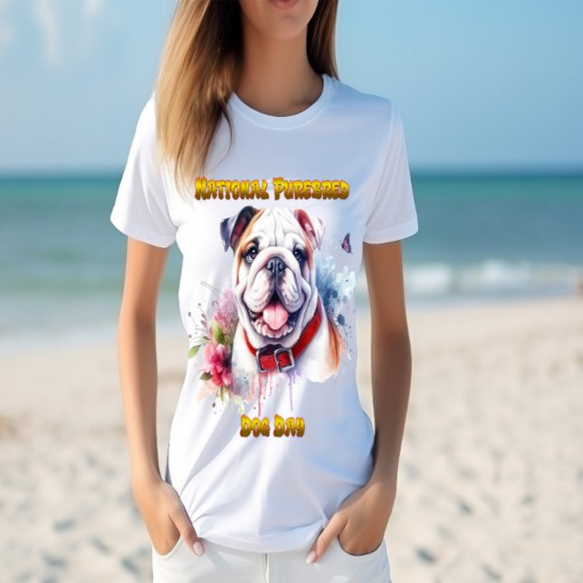 Camiseta Cachorro-Grande Majestoso Com Colar Vermelha (Criador carregado)