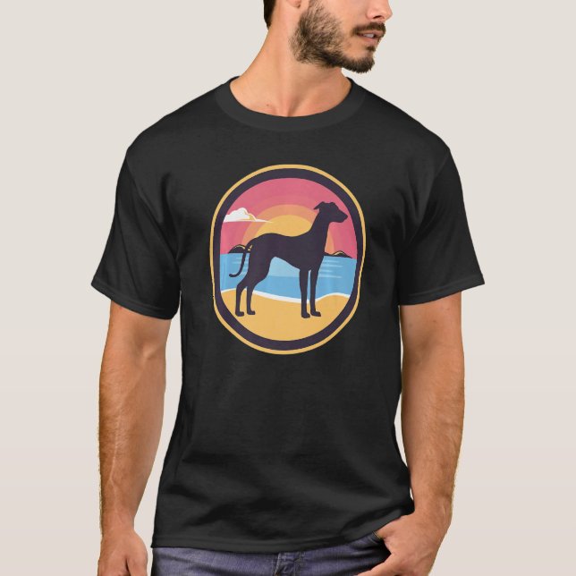 Camiseta Cachorro Greyhound Windhound Breed 44 (Frente)