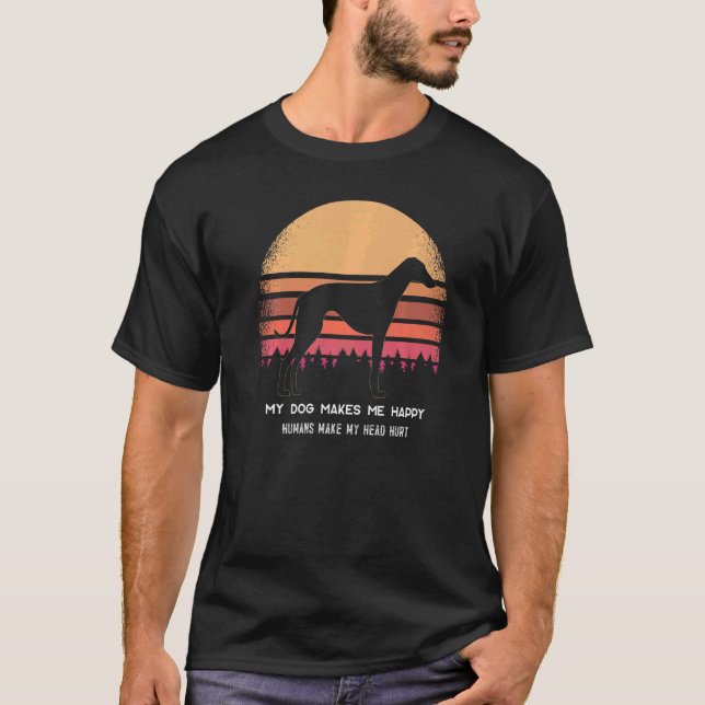 Camiseta Cachorro Greyhound Windhound Raça 3 (Frente)