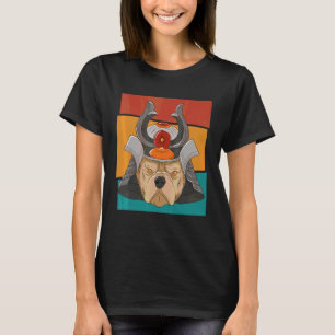 Camiseta Cachorro Guerreiro Bulldog Samurai