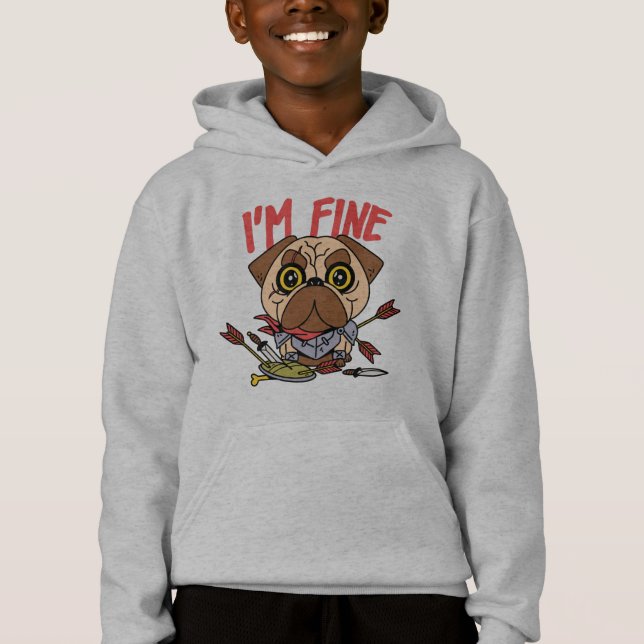 Camiseta Cachorro Guerreiro Engraçado  (Frente)