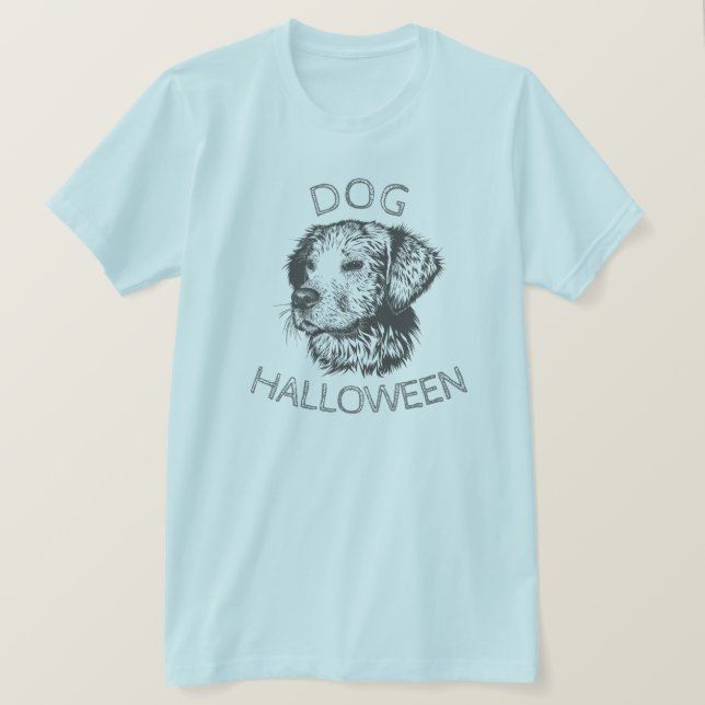 Camiseta "Cachorro Halloween" (Frente do Design)