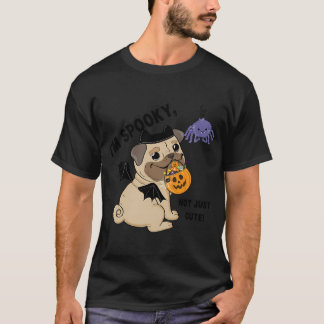 Camiseta Cachorro Halloween, pug engraçado