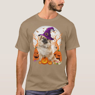 Camiseta Cachorro Halloween Tibetano - Espanhol Jack O Lant