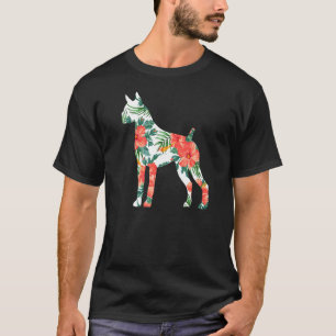 Camiseta Cachorro havaiano Boxer Aloha