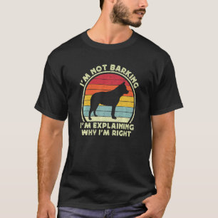 Camiseta Cachorro Heeler Para Homens Crianças Retro Azul Ve