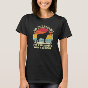 Camiseta Cachorro Heeler Para Homens Crianças Vermelho Azul
