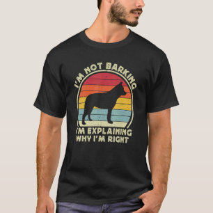 Camiseta Cachorro Heeler Para Homens Crianças Vermelho Azul