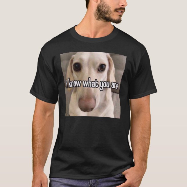 Camiseta Cachorro Homofóbico Eu Sei O Que Você É (Frente)
