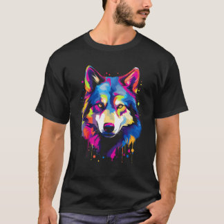 Camiseta Cachorro Husky engraçado cachorro animal de estima