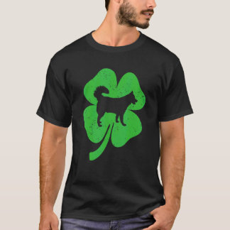 Camiseta Cachorro Husky Engraçado Trevo Verde Irlandês C St