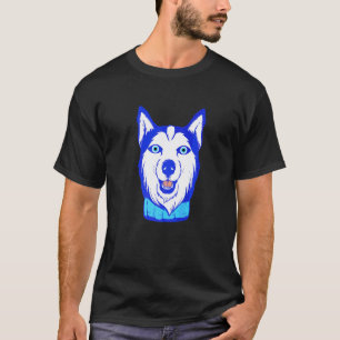 Camiseta Cachorro Husky Olho Gordo Para Talismã Grego Amule