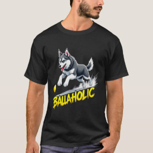 Camiseta Cachorro Husky Siberiano Ballaholic Engraçado Pers