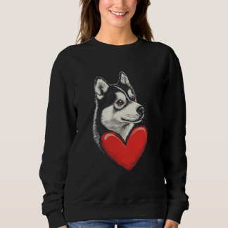 Camiseta Cachorro Husky Siberiano do Dia dos Namorados