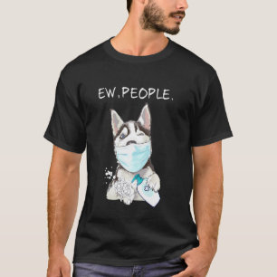 Camiseta Cachorro Husky Siberiano Ew Pessoas