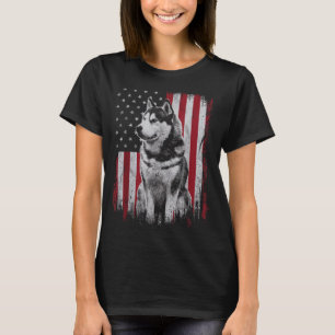 Camiseta Cachorro Husky Siberiano Papai Mamãe América 4 de 