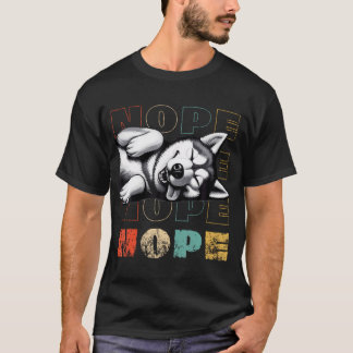 Camiseta Cachorro Husky Siberiano Preguiçoso Engraçado Não 