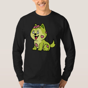 Camiseta Cachorro Husky Zumbi Dia das Bruxas Animal Monstro
