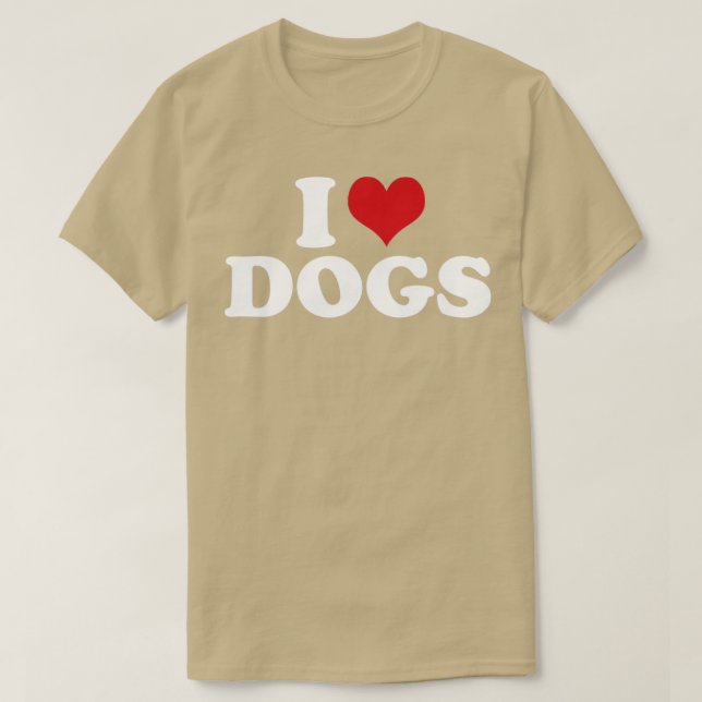 Camiseta Cachorro I Ama Cachorros1 (Frente do Design)