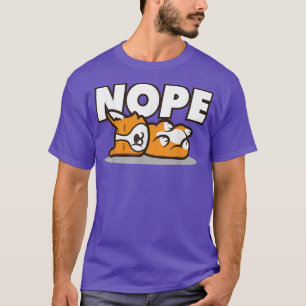 Camiseta Cachorro I Welsh Corgi I Lazy Corgi I Nope Corgi