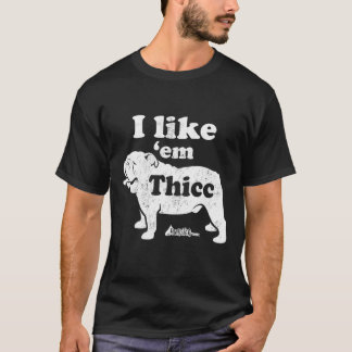 Camiseta Cachorro Inglês, Bonito Eu Gosto De Em Tic, Chonky