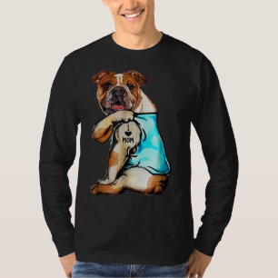 Camiseta Cachorro Inglês - Eu Amo o Dia de as mães da Tatua