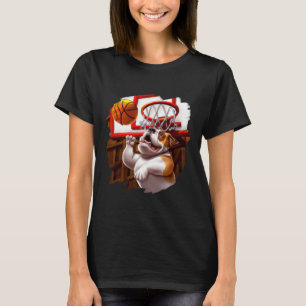 Camiseta Cachorro Inglês Jogando Bysketbyll Diversão Cachor