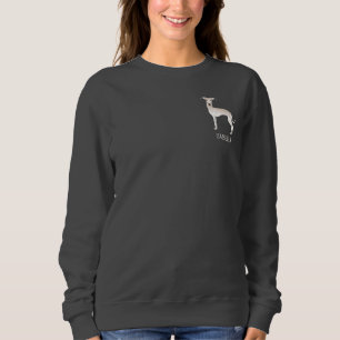 Camiseta Cachorro Italiano Greyhound Fofo Com Texto Persona