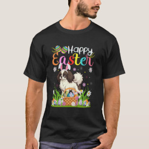 Camiseta Cachorro Japanese Chin Alegre Caça ao Ovo de Pásco
