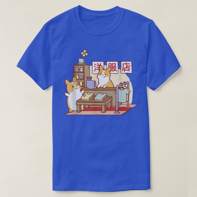 Camiseta Cachorro japonês bonito Pai mãe (Frente do Design)
