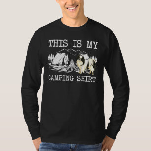 Camiseta Cachorro Japonês De Campfire Este É O Meu Acampame