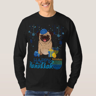Camiseta Cachorro Judeu Menorah Hat Chanukah Hanukkah Jewis