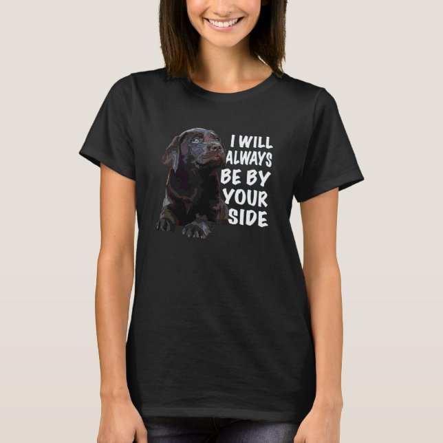 Camiseta Cachorro Lab Chocolate Labrador Retriever Marrom C (Frente)