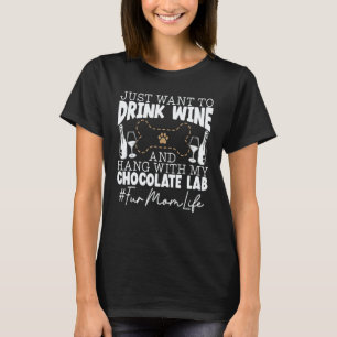 Camiseta Cachorro Lab Retriever Chocolate Mãe do Cachorro L