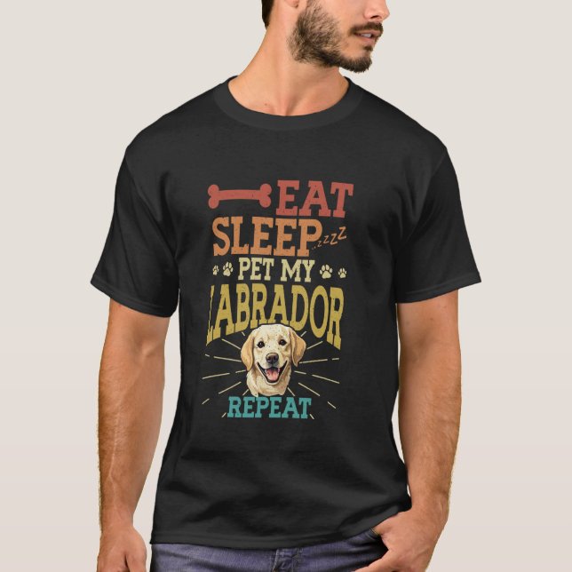 Camiseta Cachorro Lab Retriever Labrador 1 (Frente)