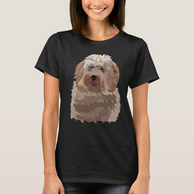 Camiseta Cachorro Labradoodle Pet (Frente)