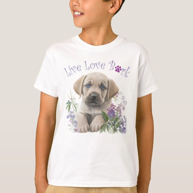 Camiseta Cachorro Labrador Cachorro (Frente)