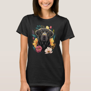 Camiseta Cachorro Labrador preto fofo no resgate do Labrado