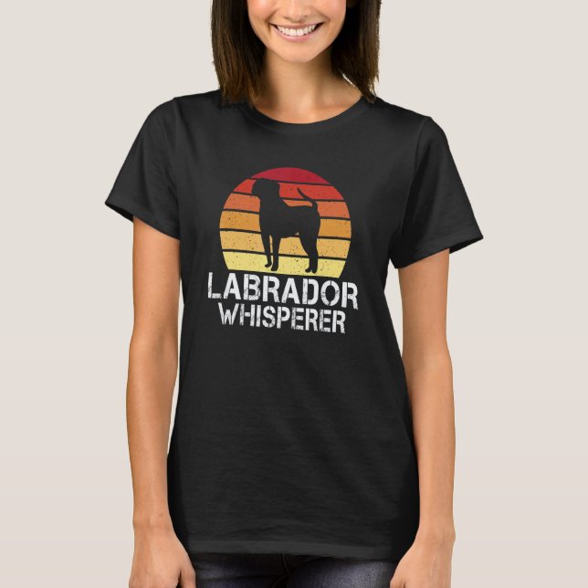 Camiseta Cachorro Labrador Retriever Adestrador (Frente)