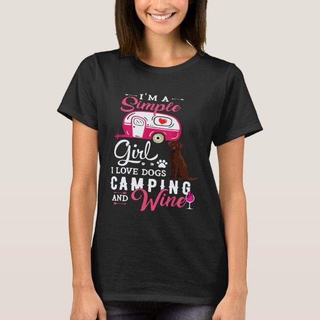 Camiseta Cachorro Labrador Retriever Chocolate Ama Cachorro (Frente)