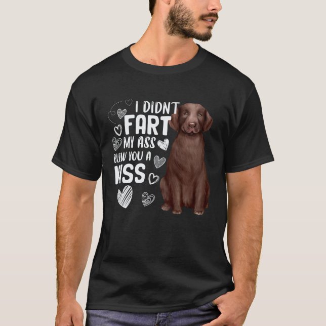 Camiseta Cachorro Labrador Retriever   Cuco Pé Deu Beijo (Frente)