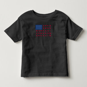 Camiseta Cachorro   Labrador Retriever EUA Flag