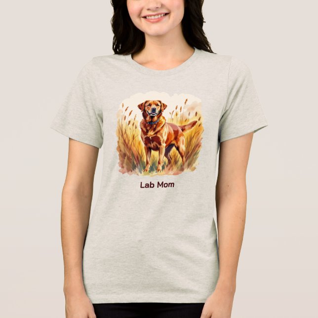 Camiseta Cachorro Labrador Retriever Fox Red (Frente)