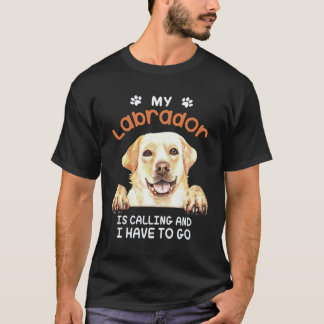 Camiseta Cachorro Labrador Retriever Meu Labrador Está Cham