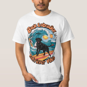 Camiseta Cachorro Labrador Retriever Preto Onda Rider