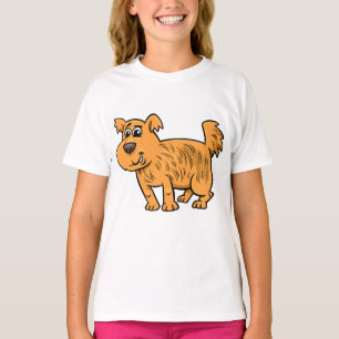 Camiseta Cachorro Laranja Desgrenhado