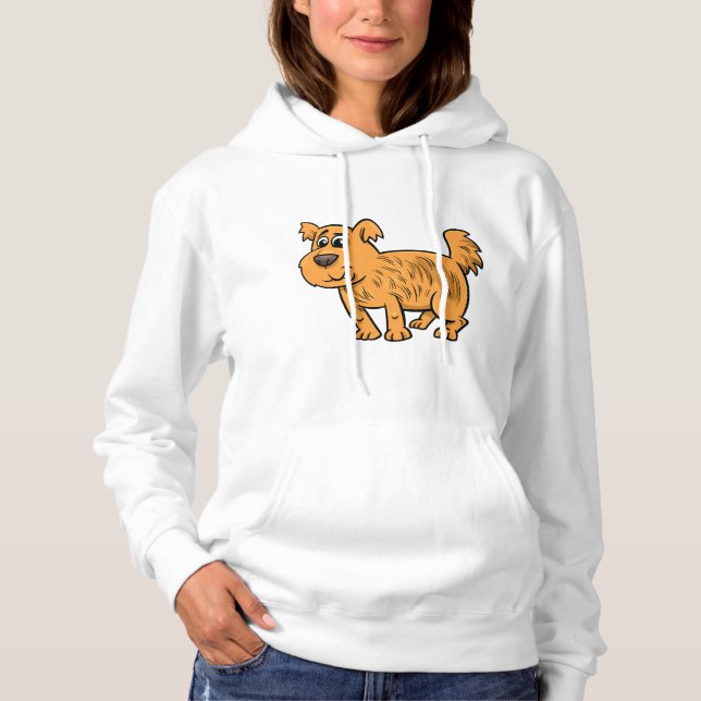 Camiseta Cachorro Laranja Desgrenhado (Frente)