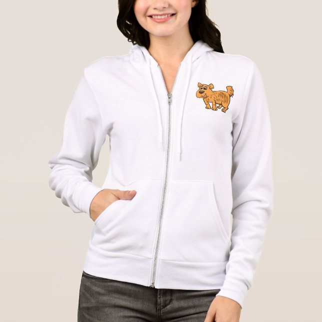 Camiseta Cachorro Laranja Desgrenhado (Frente)
